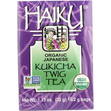 Load image into Gallery viewer, HAIKU: Organic Japanese Kukicha Twig Tea, 16 bg
