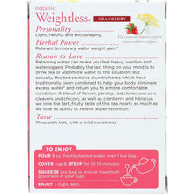 Load image into Gallery viewer, TRADITIONAL MEDICINALS: Organic Weightless Cranberry Herbal Tea 16 tea bags, 0.85 oz