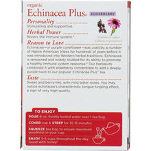 Load image into Gallery viewer, TRADITIONAL MEDICINALS: Organic Echinacea Plus Elderberry Herbal Tea 16 tea bags, 0.85 oz