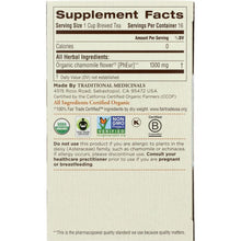 Load image into Gallery viewer, TRADITIONAL MEDICINALS: Organic Chamomile Calmative and Digestive Herbal Tea 16 tea bags, 0.74 oz