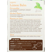 Load image into Gallery viewer, TRADITIONAL MEDICINALS: Organic Lemon Balm Caffeine Free Herbal Tea 16 Tea Bags, 0.85 oz