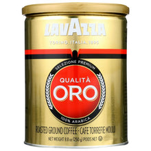 Load image into Gallery viewer, LAVAZZA: Qualita Oro Roasted Ground Coffee Can, 8.80 oz