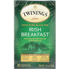 Load image into Gallery viewer, TWINING TEA: Classics Irish Breakfast Tea, 20 Tea Bags, 1.41 oz