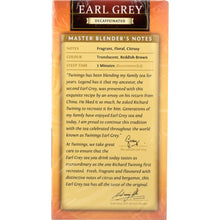 Load image into Gallery viewer, TWININGS OF LONDON: Classics Earl Grey Naturally Decaffeinated, 20 Tea Bags, 1.23 oz