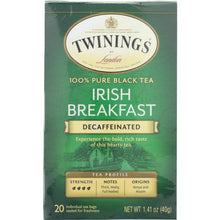 Load image into Gallery viewer, TWININGS: Decaffeinated Irish Breakfast Tea, 20 tea bags