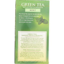 Load image into Gallery viewer, TWINING TEA: Green Tea with Mint, 20 bg