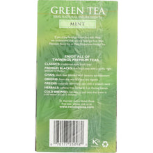 Load image into Gallery viewer, TWINING TEA: Green Tea with Mint, 20 bg