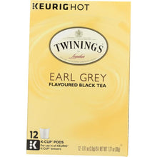 Load image into Gallery viewer, TWININGS OF LONDON: Tea Kcups Earl Grey Tea, 12 Cups, 1.27 oz