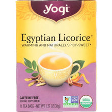 Load image into Gallery viewer, YOGI TEA: Organic Egyptian Licorice Caffeine Free, 16 Tea Bags