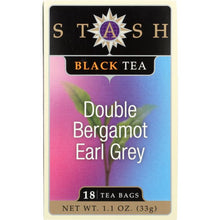 Load image into Gallery viewer, STASH TEA: Black Tea Double Bergamot Earl Grey 18 Tea Bags, 1.1 oz