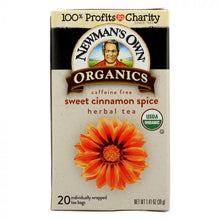 Load image into Gallery viewer, NEWMAN'S OWN ORGANICS: Sweet Cinnamon Spice Herbal Tea, 20 bg