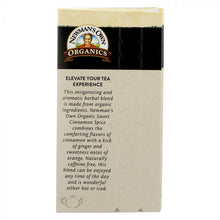 Load image into Gallery viewer, NEWMAN'S OWN ORGANICS: Sweet Cinnamon Spice Herbal Tea, 20 bg