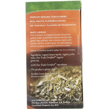 Load image into Gallery viewer, NUMI TEAS: Mate Lemon Myrtle Green Tea, 18 bg