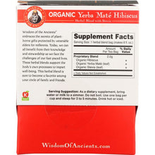 Load image into Gallery viewer, WISDOM OF THE ANCIENTS: Tea Yerba Mate Hibscus 16 Bags, 1.1 oz