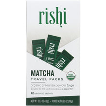 Load image into Gallery viewer, RISHI TEA: Matcha Tea Powder Travel Packs, 18 gm