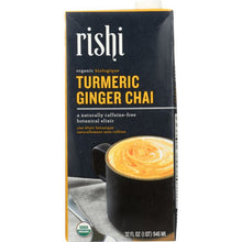 Load image into Gallery viewer, RISHI TEA: Turmeric Ginger Chai Concentrate Beverage, 32 oz