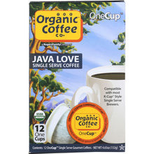 Load image into Gallery viewer, ORGANIC COFFEE CO: Coffee Single Java Love, 12 pc