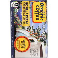 Load image into Gallery viewer, ORGANIC COFFEE CO: Gorilla Decaf Single Serve Coffee, 12 pcs