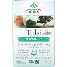 Load image into Gallery viewer, ORGANIC INDIA: Tea Tulsi Peppermint, 18 bg