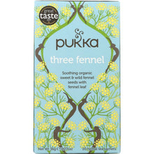 Load image into Gallery viewer, PUKKA HERBS: Three Fennel Herbal Tea, 20 bg