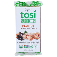 Load image into Gallery viewer, TOSI: Organic Peanut Dark Chocolate Super Bites, 2.40 oz