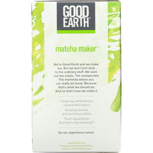 Load image into Gallery viewer, GOOD EARTH: Matcha Maker Green Tea, 18 bg
