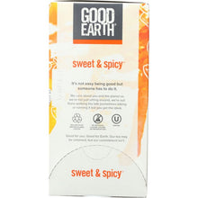 Load image into Gallery viewer, GOOD EARTH: Herbal &amp; Black Tea Blend Original Sweet And Spicy, 18 bg
