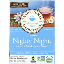 Load image into Gallery viewer, TRADITIONAL MEDICINALS: Organic Nighty Night Herbal Tea 16 Tea Bags, 0.85 oz
