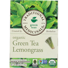 Load image into Gallery viewer, TRADITIONAL MEDICINALS: Organic Green Tea Lemongrass 16 Tea Bags, 0.85 oz
