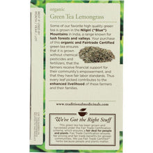 Load image into Gallery viewer, TRADITIONAL MEDICINALS: Organic Green Tea Lemongrass 16 Tea Bags, 0.85 oz
