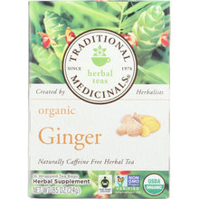 Load image into Gallery viewer, TRADITIONAL MEDICINALS: Organic Ginger Herbal Tea 16 Tea Bags, 0.85 oz
