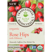 Load image into Gallery viewer, TRADITIONAL MEDICINALS: Tea Rose Hips Hibiscus Organic, 16 bg
