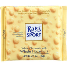 Load image into Gallery viewer, RITTER SPORT: White Chocolate with Whole Hazelnuts Bar, 3.5 oz
