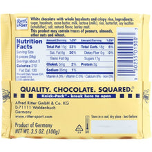 Load image into Gallery viewer, RITTER SPORT: White Chocolate with Whole Hazelnuts Bar, 3.5 oz
