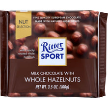 Load image into Gallery viewer, RITTER SPORT: Milk Chocolate with Whole Hazelnuts, 3.5 oz
