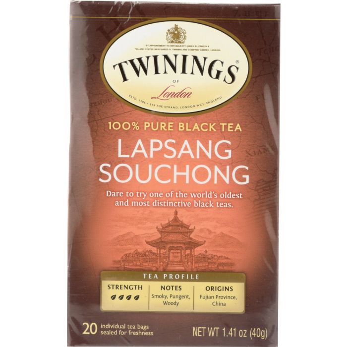 TWININGS OF LONDON: Tea Origins Lapsang Souchong, 20 Tea Bags, 1.41 oz