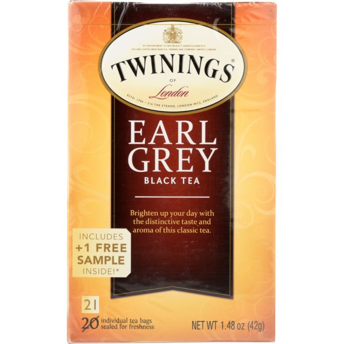 TWINING TEA: Classics Earl Grey Tea, 20 Tea Bags, 1.41 oz