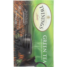 Load image into Gallery viewer, TWININGS OF LONDON: Tea Green Tea Light Flavour Strength, 20 Tea Bags, 1.41 Oz
