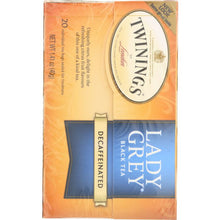 Load image into Gallery viewer, TWINING TEA: Decaffeinated Lady Grey Black Tea, 20 bg
