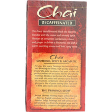 Load image into Gallery viewer, TWINING TEA: Decaffeinated Chai Tea, 20 bg
