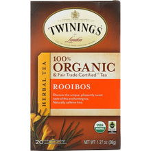 Load image into Gallery viewer, TWINING TEA: Rooibos Organic Tea, 20 bg
