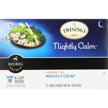 Load image into Gallery viewer, TWININGS: Nightly Calm Herbal Tea K-Cups, 12 pc
