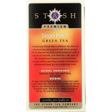 Load image into Gallery viewer, STASH TEA: Green Tea Ginger Peach with Matcha 18 Tea Bags, 1.2 Oz
