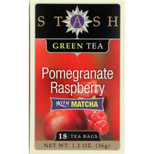 Load image into Gallery viewer, STASH TEA: Green Tea Pomegranate Raspberry with Matcha 18 Tea Bags, 1.2 Oz
