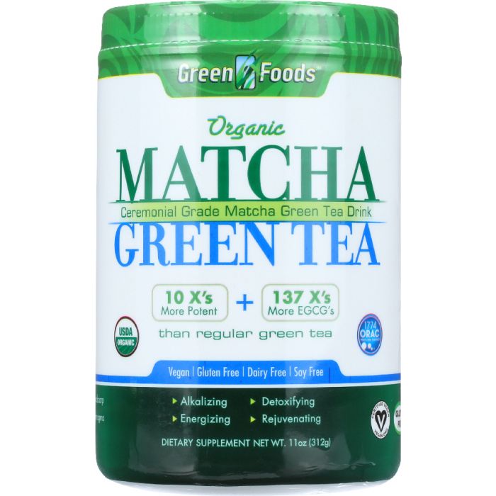 GREEN FOODS: Organic Matcha Green Tea, 11 oz