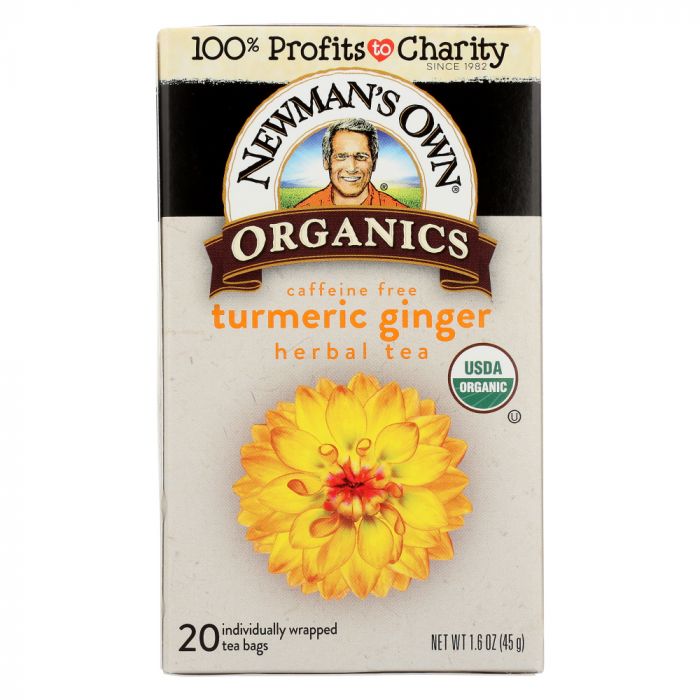 NEWMAN'S OWN ORGANICS: Turmeric Ginger Herbal Tea, 20 bg