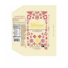 Load image into Gallery viewer, DIVINE CHOCOLATE: White Chocolate Bar with Strawberries, 3 oz
