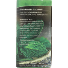 Load image into Gallery viewer, NUMI TEAS: Organic Moroccan Mint Herbal Tea, 18 bg
