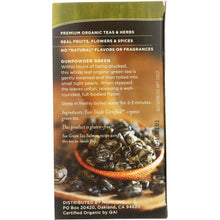 Load image into Gallery viewer, NUMI TEAS: Organic Gunpowder Green Tea, 18 bg
