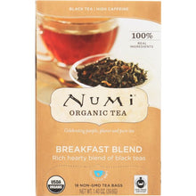 Load image into Gallery viewer, NUMI TEAS: Morning Breakfast Blend Black Tea, 18 bg
